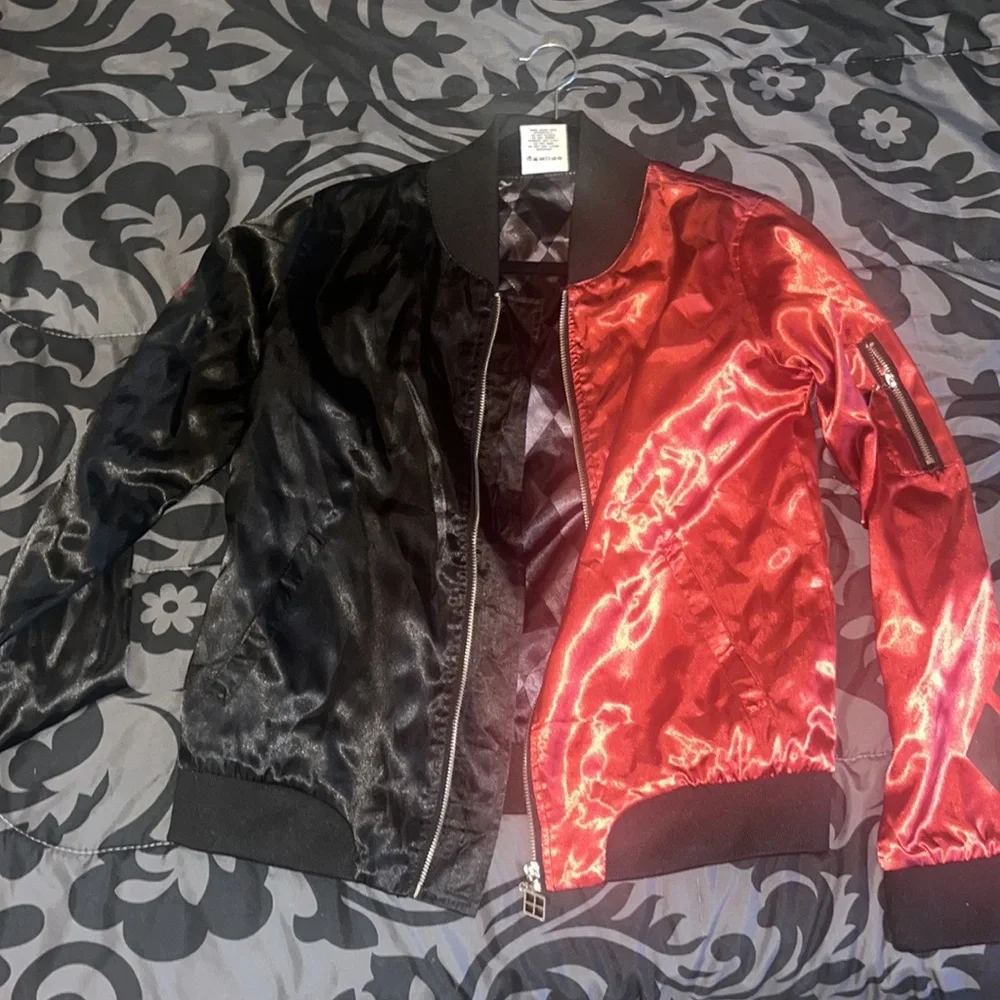 Harley Quinn size SMALL Classic Women's Bomber Jacket - Picture 4 of 10